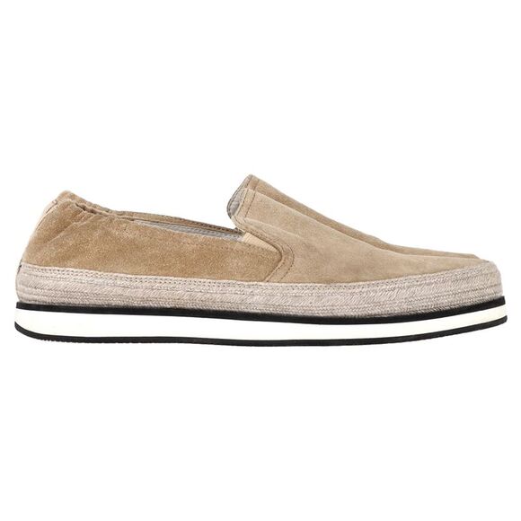Prada Sport Espadrille Slip On Sneakers in Beige Suede - Picture 1 of 6